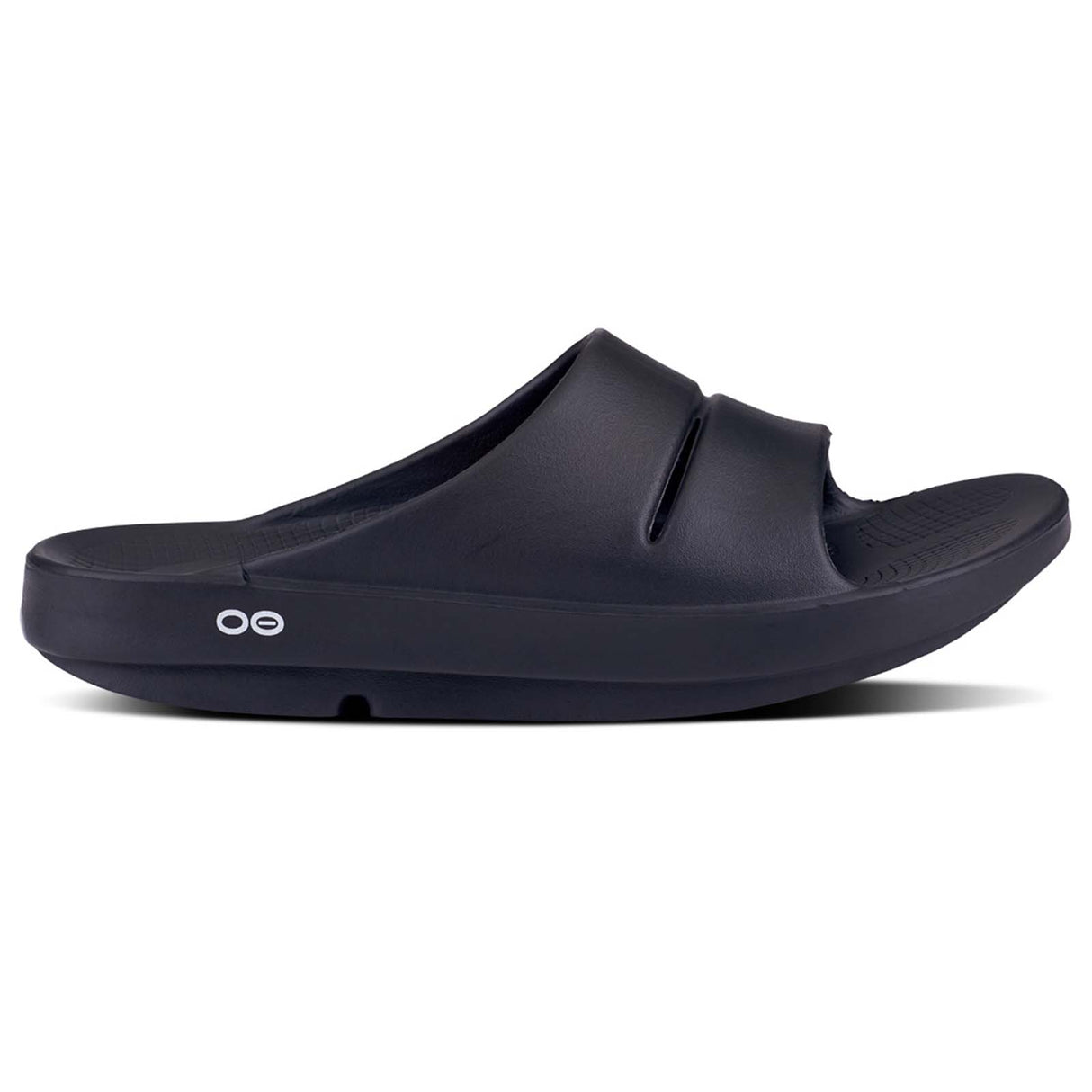 OOFOS OOahh Womens Black Slide Sandals
