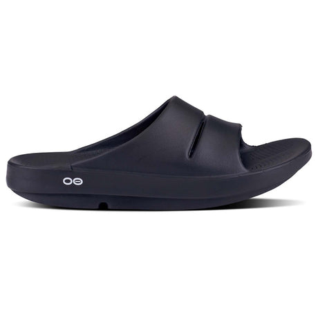OOFOS OOahh Womens Black Slide Sandals
