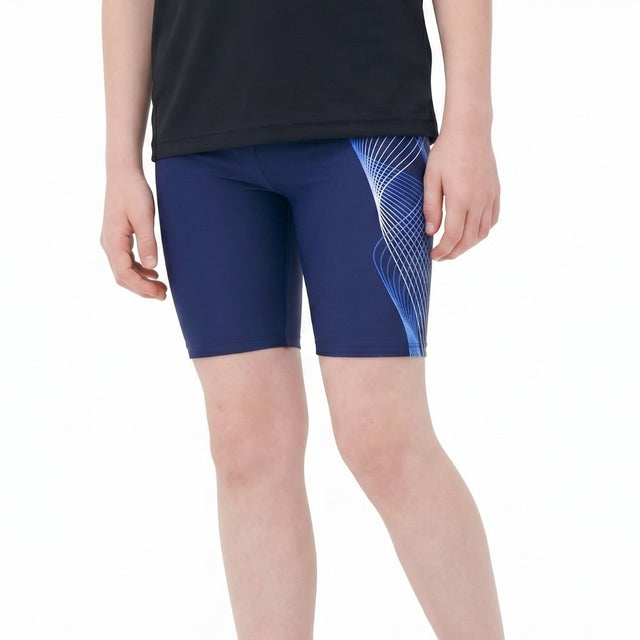 Energetics Norm Tight-Fit Boys Swim Jammers - Navy