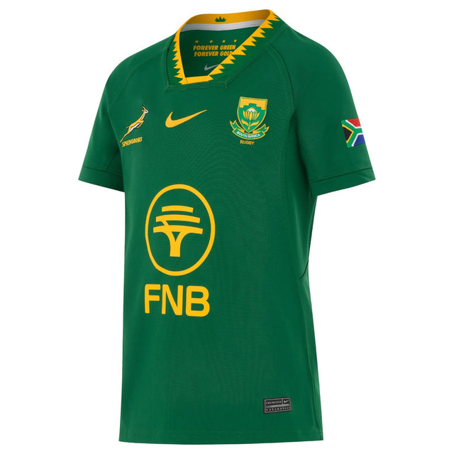 Nike Springboks Rugby Kids Stadium Short-Sleeve Home Jersey