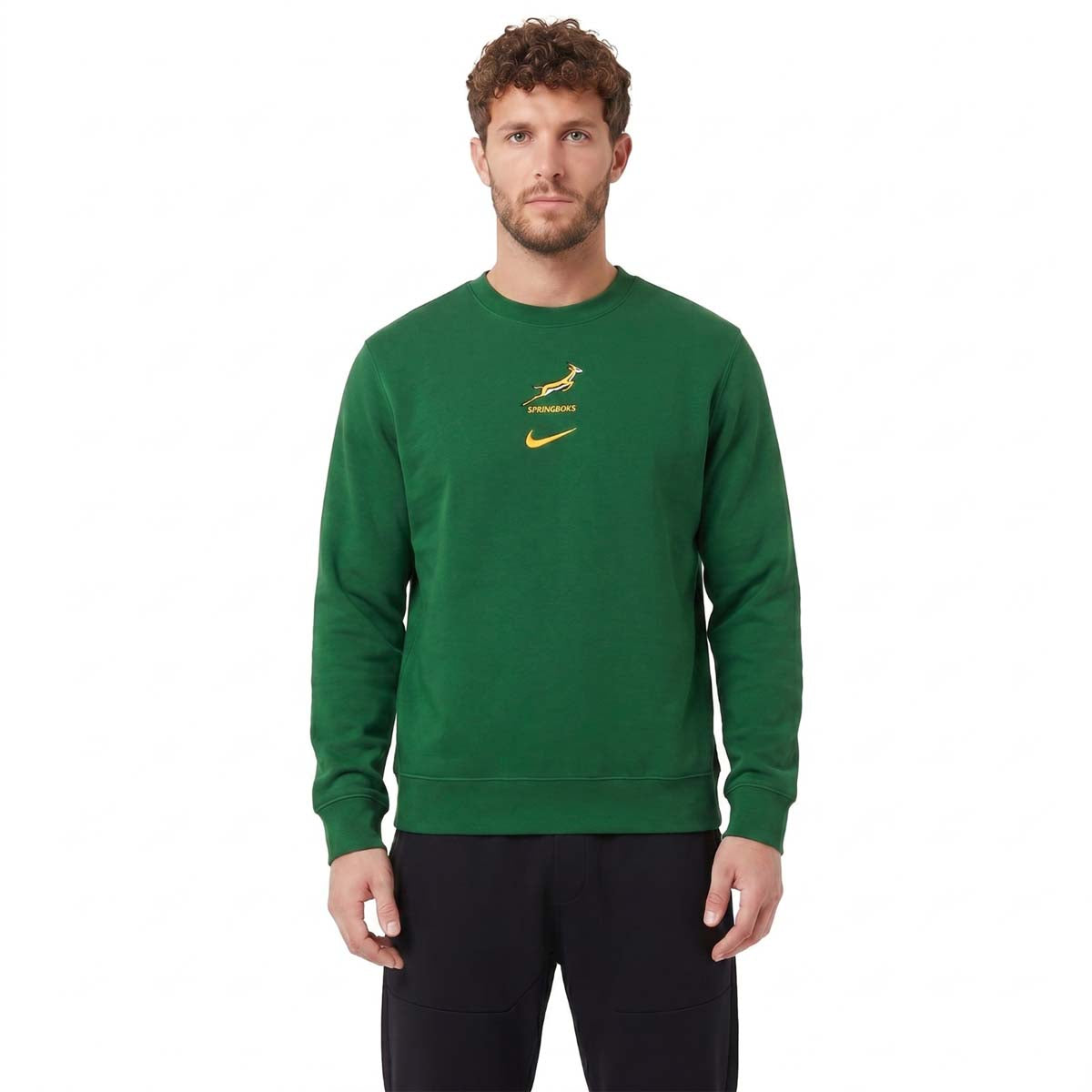 Nike Springboks Rugby Mens French Terry Crew Sweatshirt