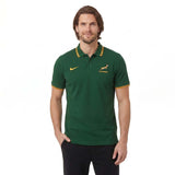 Nike Springboks Rugby Mens Pique Short-Sleeve Polo Shirt