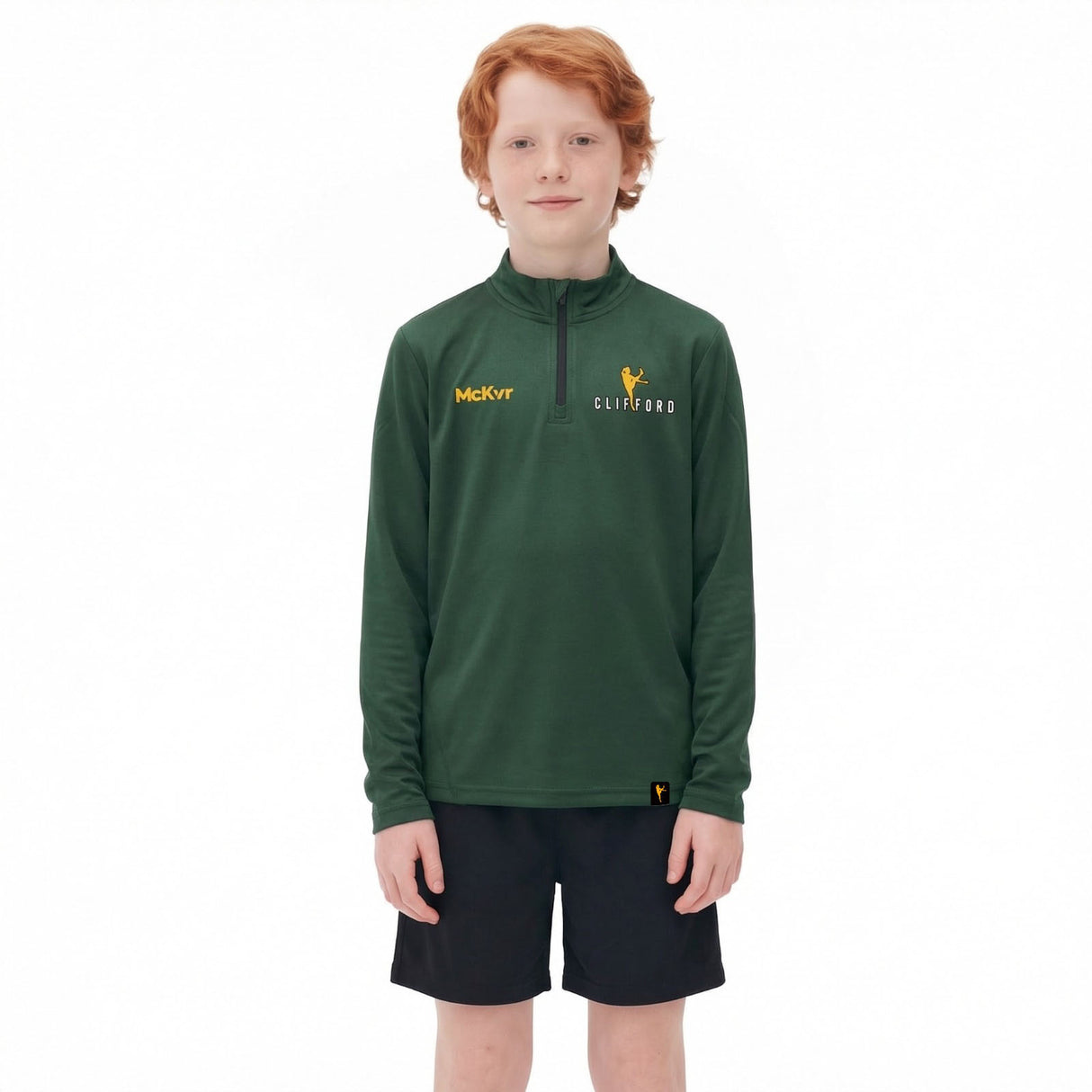 McKeever Clifford Kids QZip Top Green