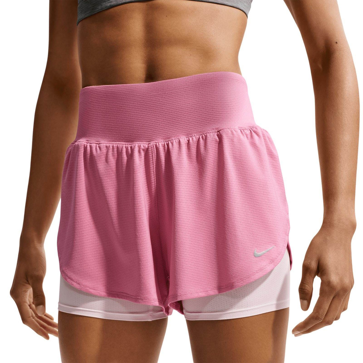 Nike Tempo Flow Womens Dri-FIT Mesh 2-in-1 Running Shorts