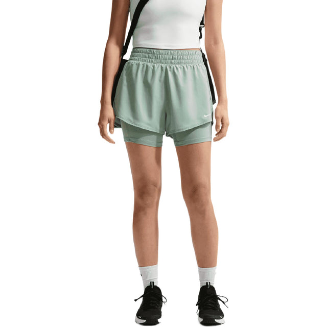 NIKE ONE DF HR 3IN 2N1 SHORT WMS Green