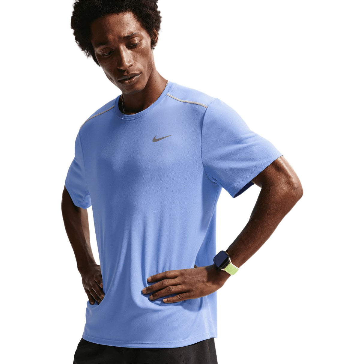 Nike Miler Mens Dri-FIT UV Short-Sleeve Running Top