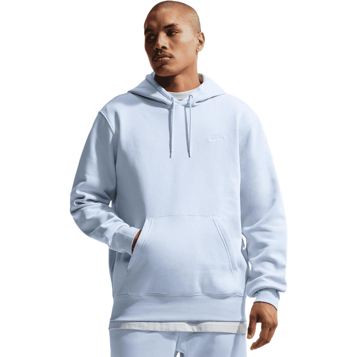 Nike Mens NK CLUB BB PO HOODIE Blue