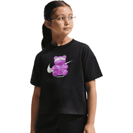 NIKE GIRLS NSW TEE OC BOXY BEAR Black