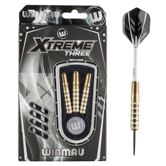 Winmau Xtreme 3 23g Steel Tip Brass Darts