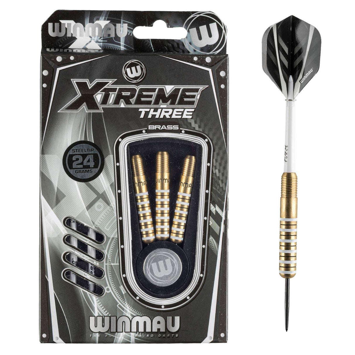 Winmau Xtreme 3 24g Steel Tip Brass Darts
