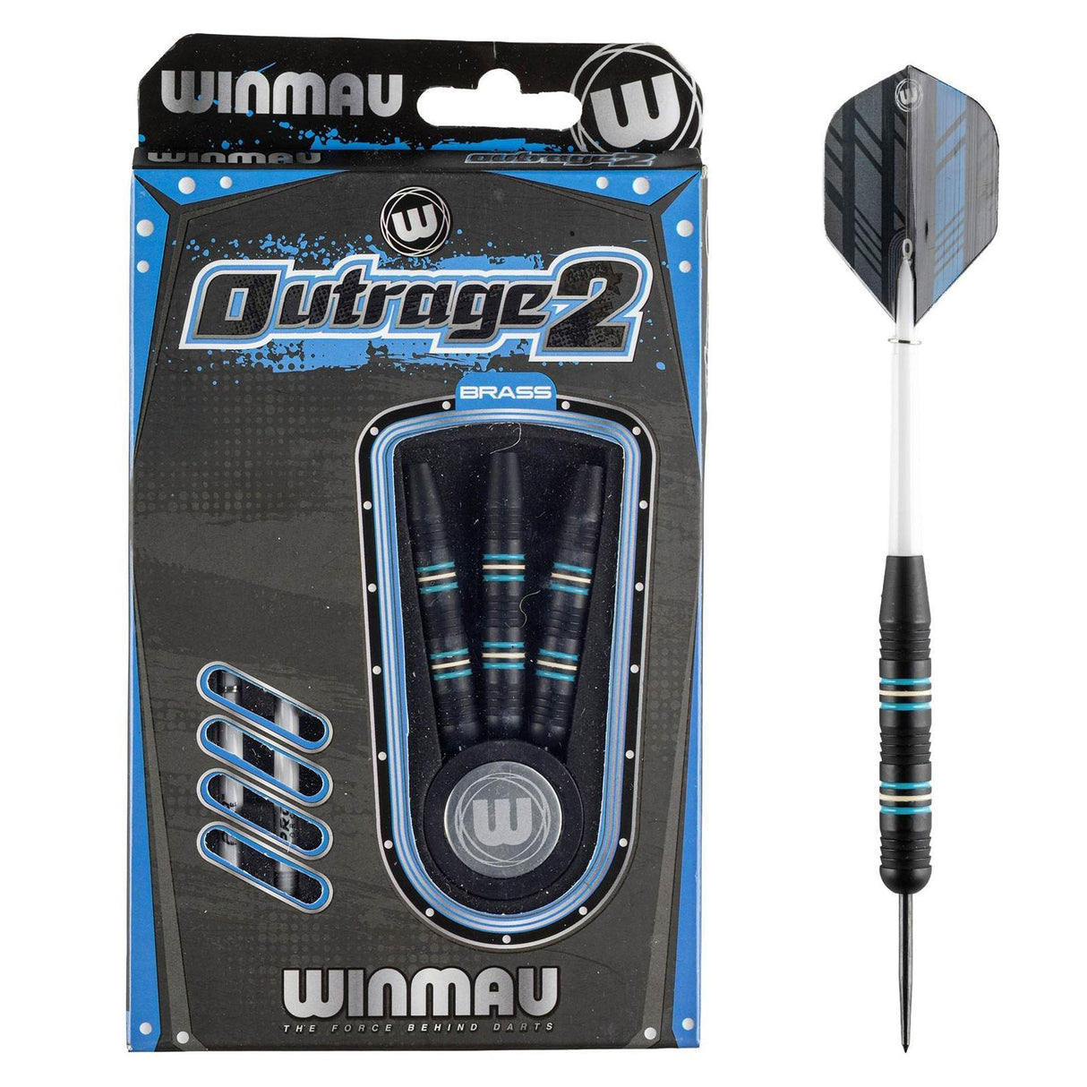Winmau Outrage 2 20g Brass Darts Set