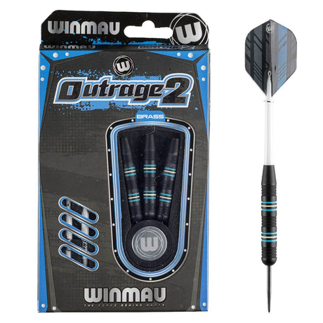 Winmau Outrage 2 20g Brass Darts Set