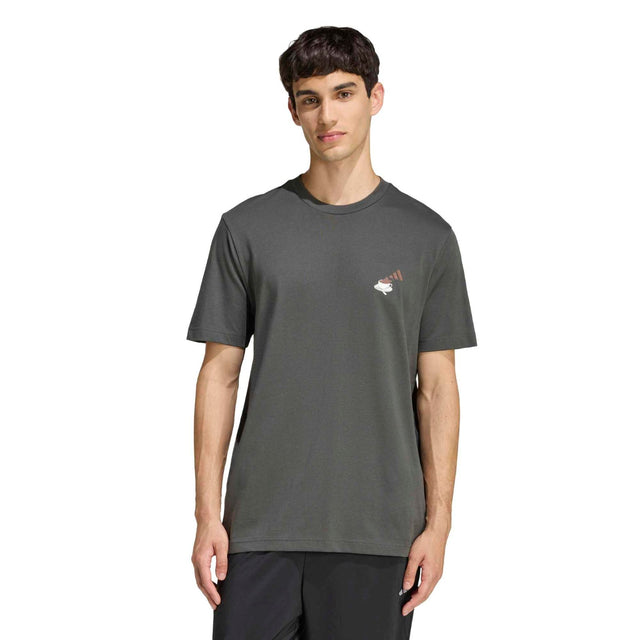adidas Coffee Cafe Cheesecake Mens Short Sleeve Graphic Tee