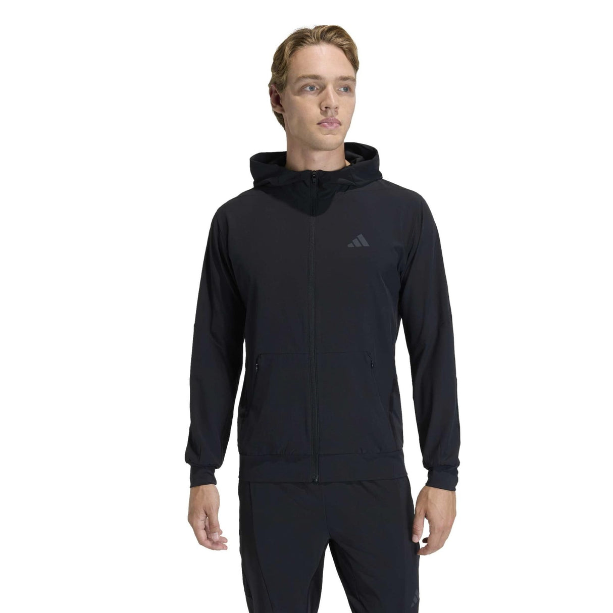 adidas D4T Workout Full-Zip Mens Hybrid Training Hoodie