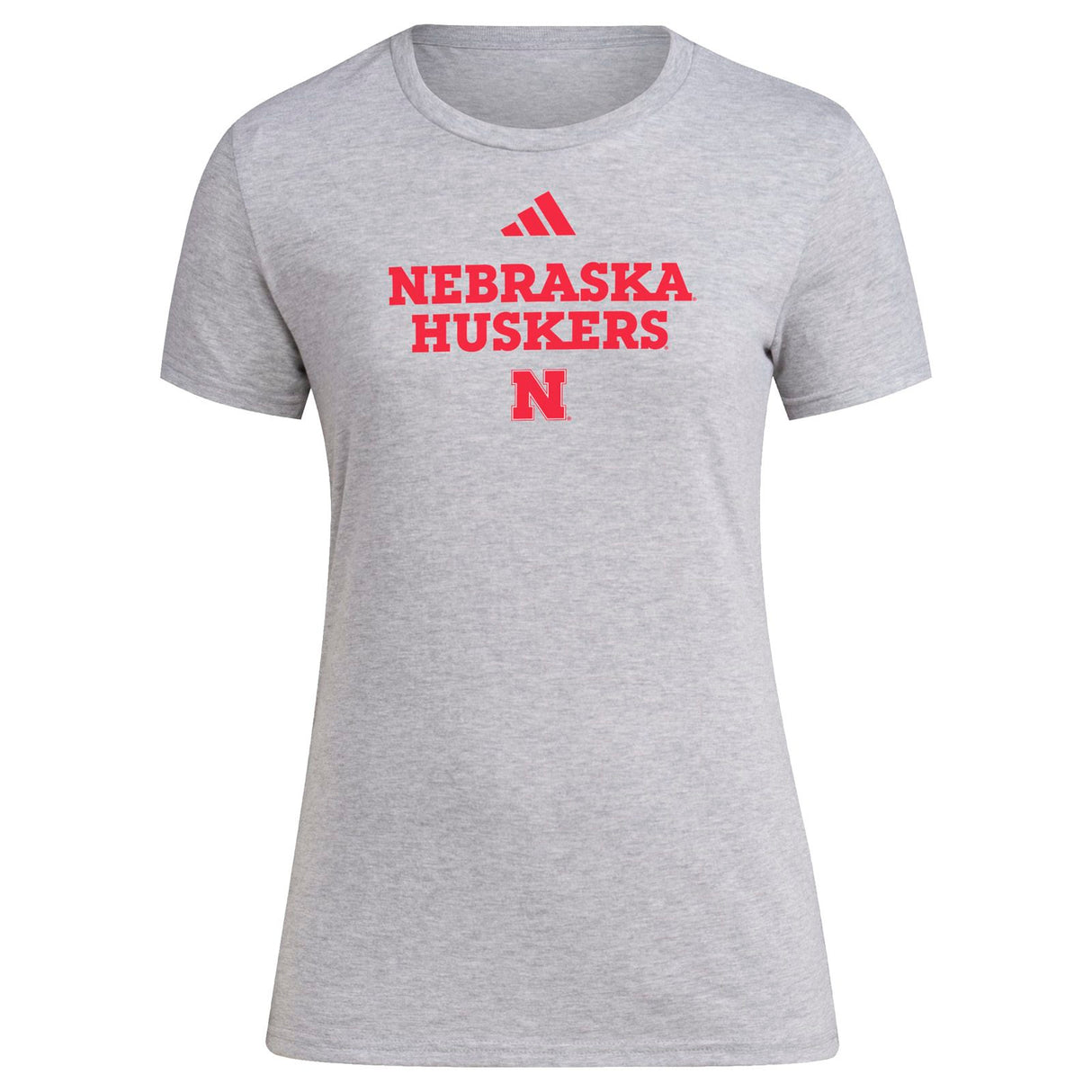 adidas Nebraska Huskers Mens Short Sleeve Training T-Shirt