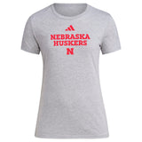 adidas Nebraska Huskers Mens Short Sleeve Training T-Shirt