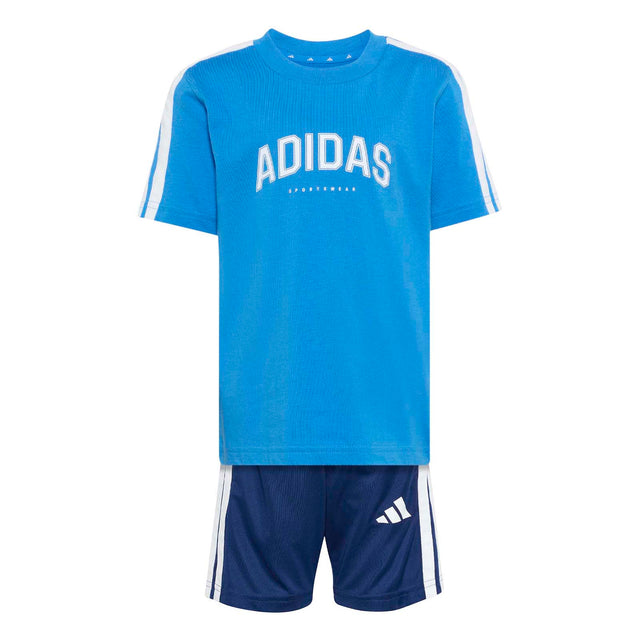 adidas Little Kids Boys Single Jersey Collegiate Set