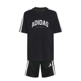adidas Little Kids Boys Single Jersey Collegiate Set