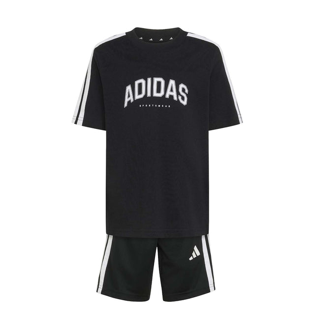 adidas Little Kids Boys Single Jersey Collegiate Set