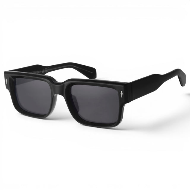 Euro Optics CP Frame Silver Deco Black Polarised Sunglasses
