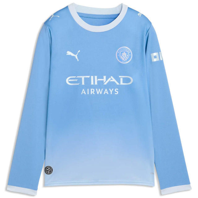 Puma Manchester City FC 2026/27 Kids Long-Sleeve Home Jersey