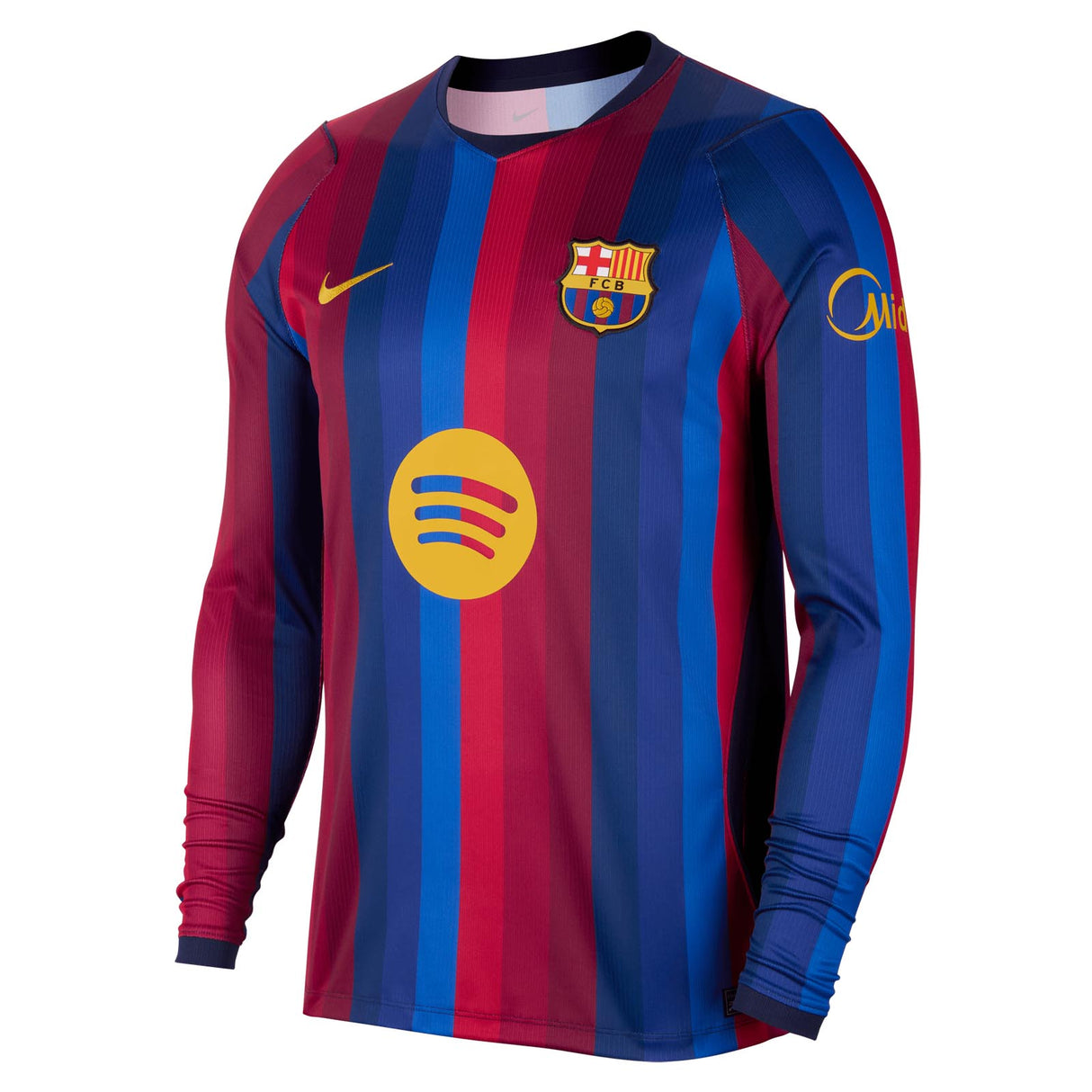 Nike FC Barcelona 2026/27 Stadium Home Mens Dri-FIT Soccer Replica Long-Sleeve Jersey