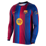 Nike FC Barcelona 2026/27 Stadium Home Mens Dri-FIT Soccer Replica Long-Sleeve Jersey