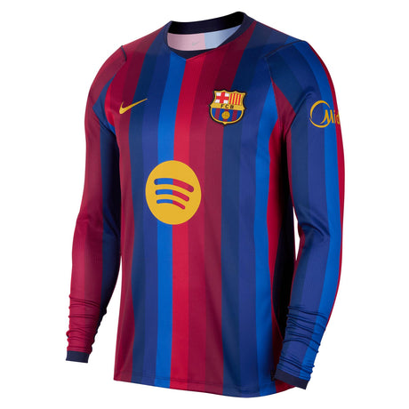 Nike FC Barcelona 2026/27 Stadium Home Mens Dri-FIT Soccer Replica Long-Sleeve Jersey