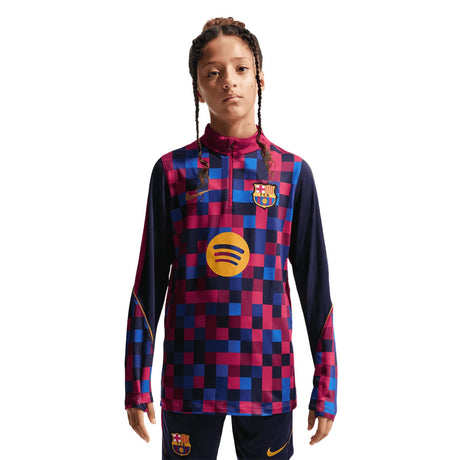 Nike FC Barcelona Strike Home Kids Dri-FIT Soccer Pre-Match Knit Drill Top