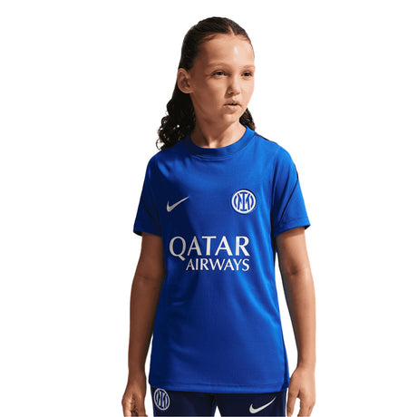 Nike Inter Milan 2026 Strike Kids Soccer Dri-FIT Short-Sleeve Top