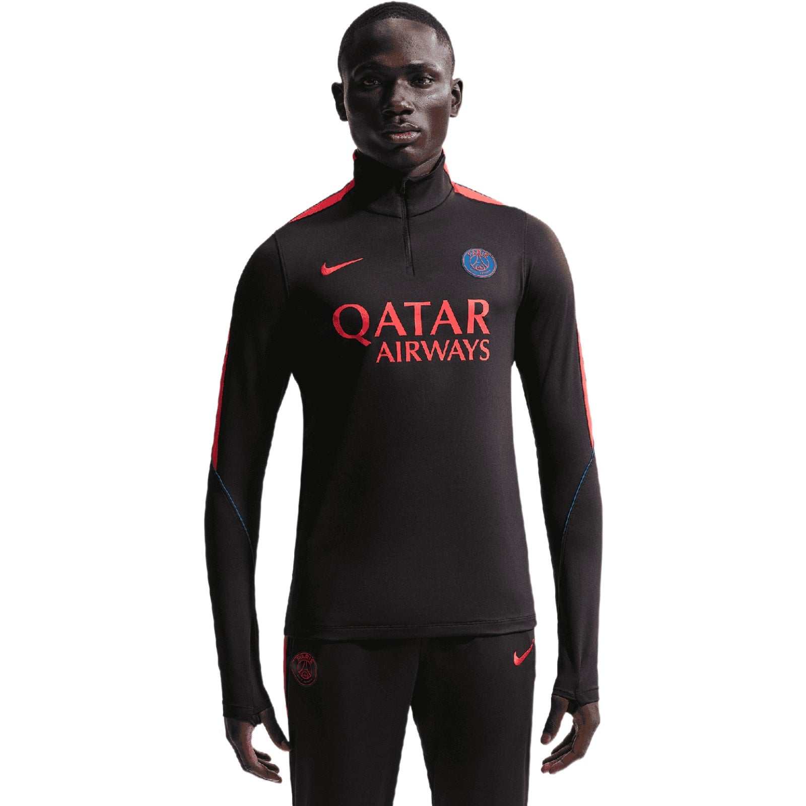 Nike Paris Saint-Germain トレーニングトップ ブラック Nike Paris Saint-Germain 2026 Strike Mens Dri-FIT Soccer Knit Drill To
