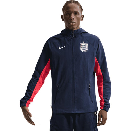 Nike Mens England World Cup 2026 All Weather Protection Soccer Woven Jacket