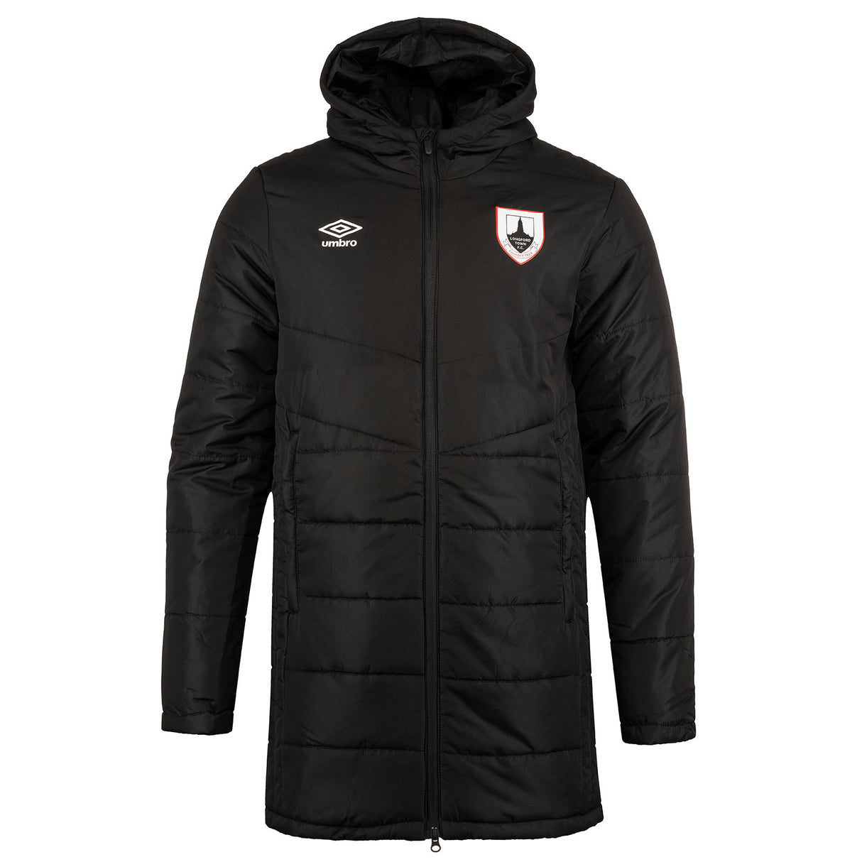 Umbro Longford Town 26 Padded Jacket Blk