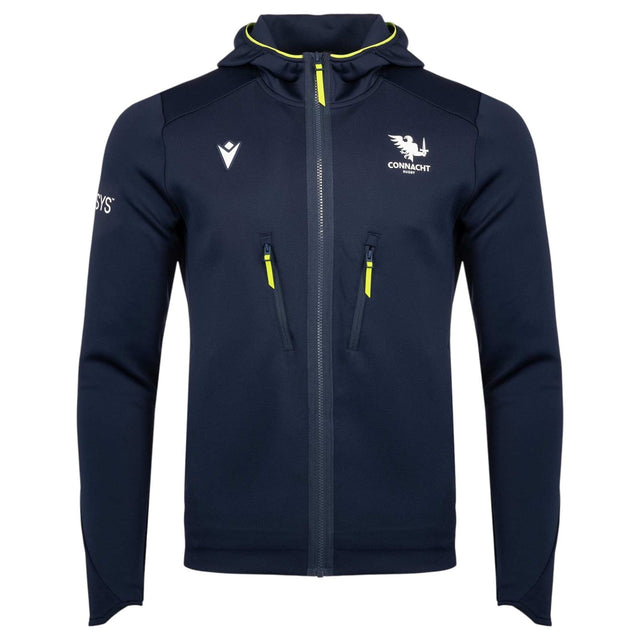 Macron Connacht Rugby 2026/27 Kids Full-Zip Travel Hoodie