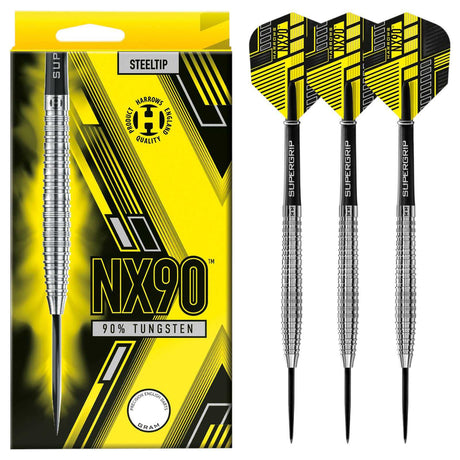 Harrows NX90 Tapered 90% Tungsten 25g Steel-Tip Darts