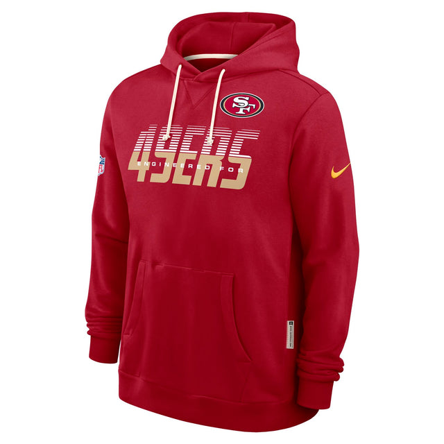 Nike Mens 49ers Dri-Fit SI Hoodie Red