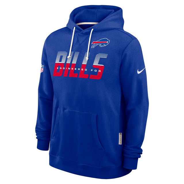 Nike Mens Bills Dri-Fit SI PO Hoodie Blu