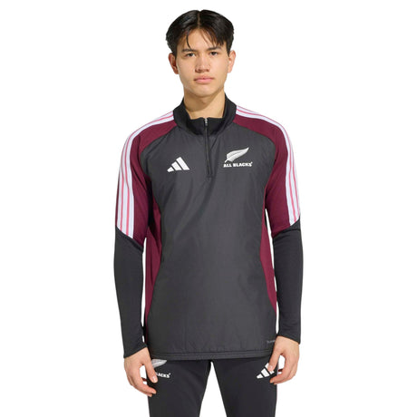 adidas New Zealand All Blacks Rugby Mens Winterised Half-Zip Top