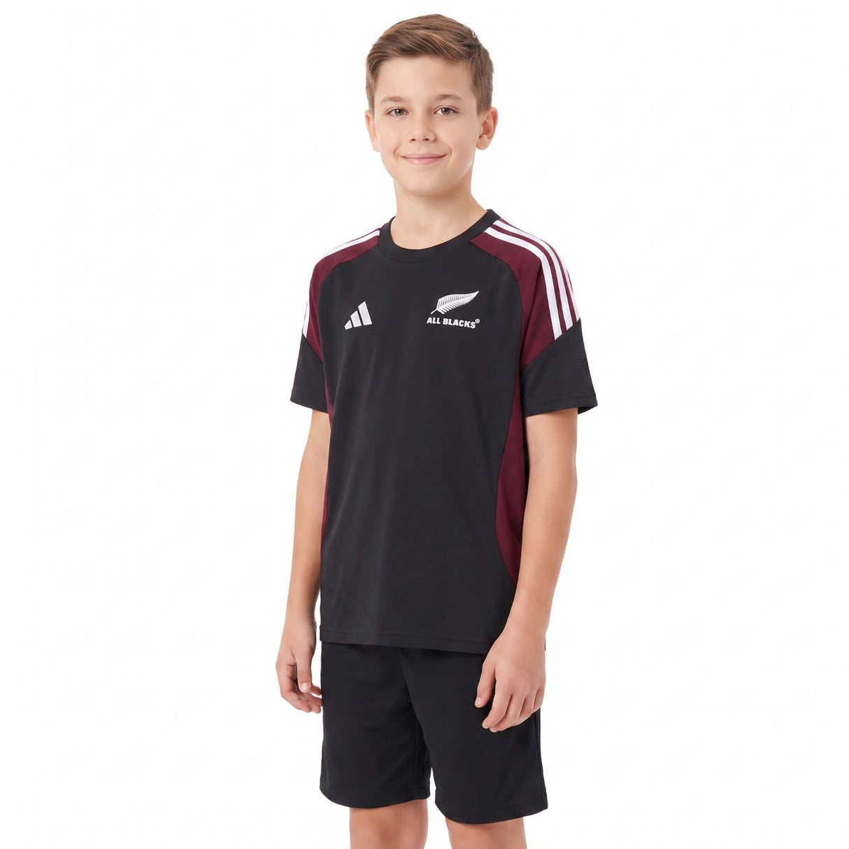 adidas New Zealand All Blacks Rugby Kids Cotton T-Shirt