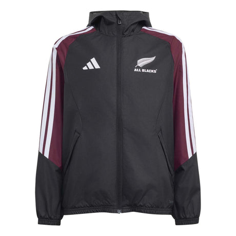 adidas New Zealand All Blacks Rugby Kids All Weather Jacket