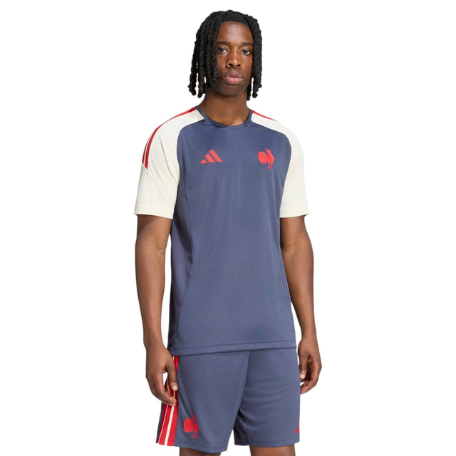 adidas Mens France Perf Tee Navy