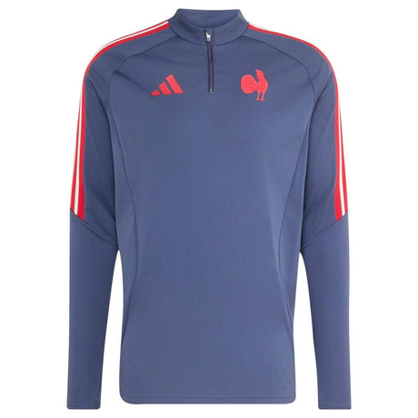 adidas France Rugby Kids Training Half-Zip Top