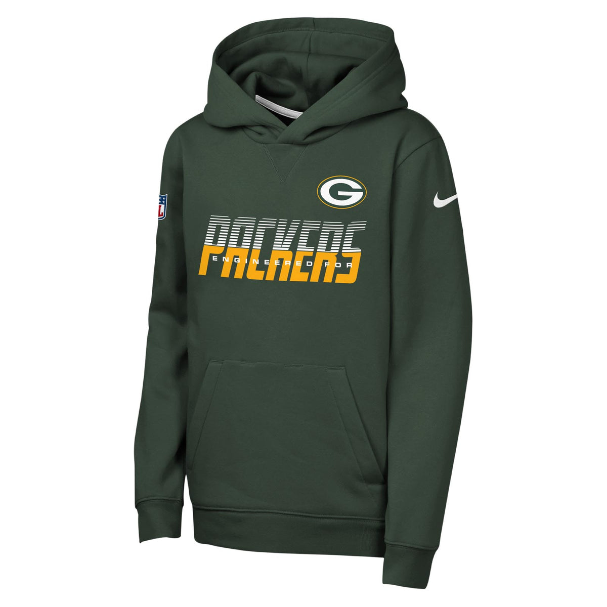 Nike Green Bay Packers Sideline Pullover Kids Hoodie
