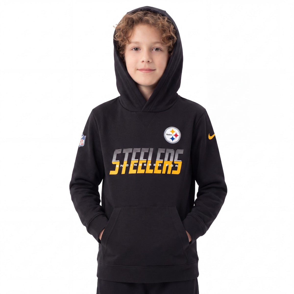 Nike Pittsburgh Steelers NFL Sideline Pullover Kids Hoodie