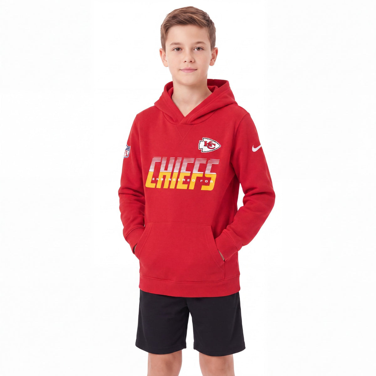 Nike Kansas City Chiefs NFL Sideline Pullover Kids Hoodie
