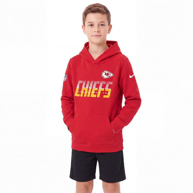 Nike Kansas City Chiefs NFL Sideline Pullover Kids Hoodie