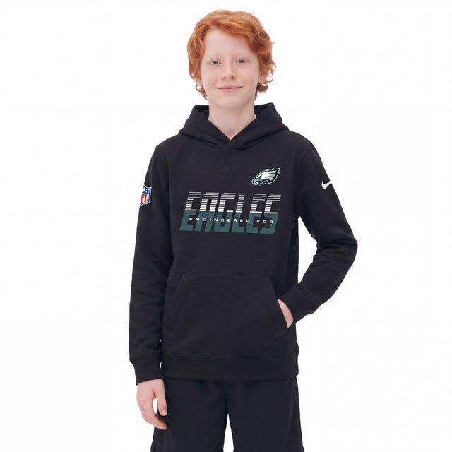 Nike Philadelphia Eagles NFL Sideline Pullover Kids Hoodie