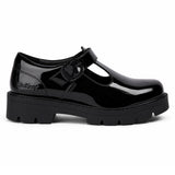 Kickers Kori T-Bar Patent Leather Youth Girls Shoes