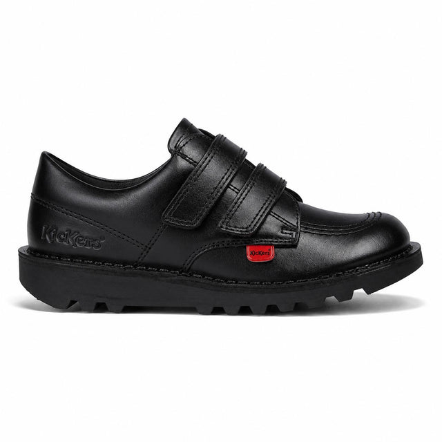 Kickers Kick Lo Twin Velcro Leather Junior Shoes