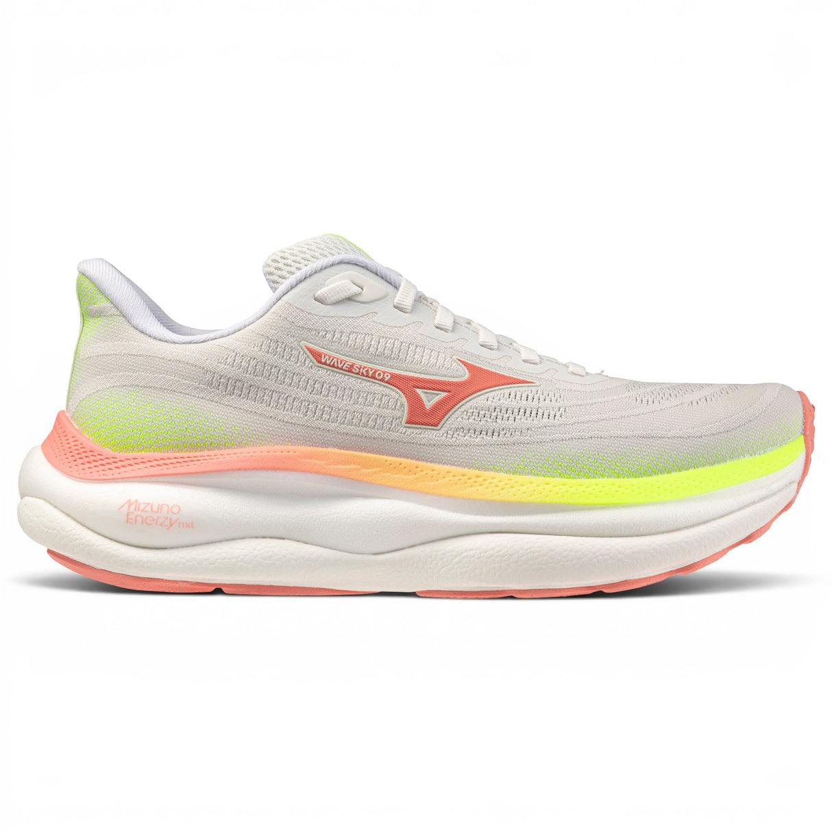 Mizuno Wave Sky 9 Womens Wh Flw Lime
